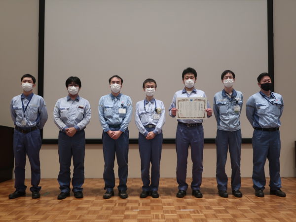 プロジェクトの一員として日本製鉄（株）技術開発本部所長業務表彰を受賞