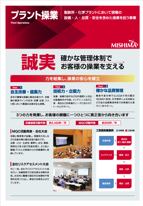 三島光産株式会社会社案内 01_プラント操業