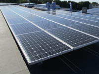 太陽光発電が導入。屋上には250枚のパネルが！