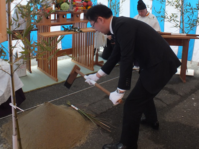 本社　新社屋　地鎮祭