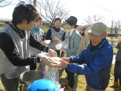 君津寮自治会主催　年末餅つき大会