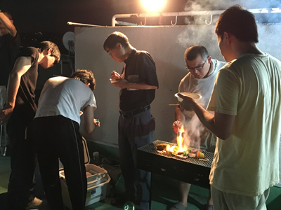 親和寮自治会主催~絶景の花火を観ながらBBQ大会開催!