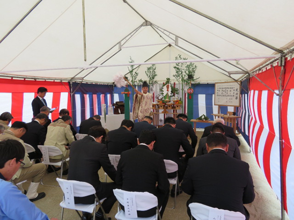 ～小倉第二工場で2棟の地鎮祭～新厚生棟・新事務所棟の工事スタート！