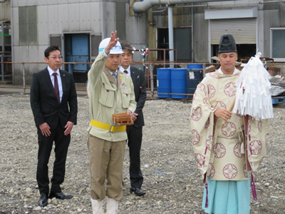 ～小倉第二工場で2棟の地鎮祭～新厚生棟・新事務所棟の工事スタート！