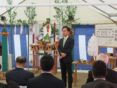 ~小倉第二工場で2棟の地鎮祭~新厚生棟・新事務所棟の工事スタート!