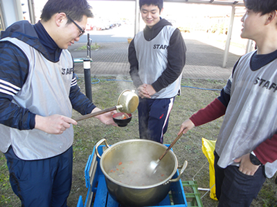 君津寮　餅つき大会