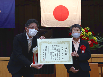 福岡県障がい者雇用促進大会　理事長表彰授与