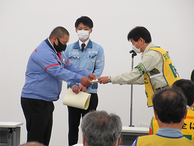 第22回東日本製鉄所君津地区協力会 JK活動発表大会 ヤード精整サークルが発表