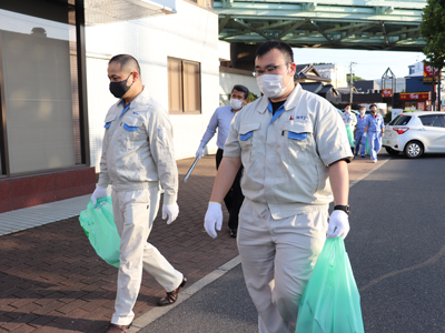 北九州 市民いっせいまち美化運動~枝光地区を清掃~