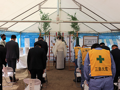 八幡事業部　新事務所　地鎮祭