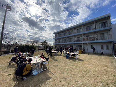 君津寮　餅つき大会