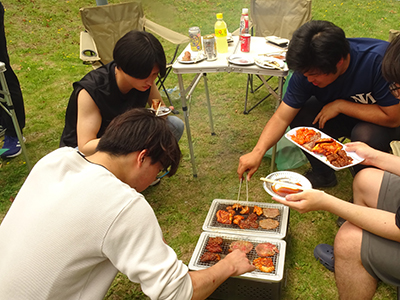 辰巳寮でBBQ！