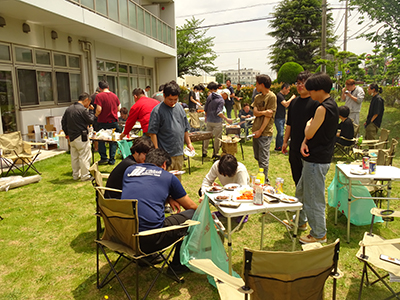 辰巳寮でBBQ！