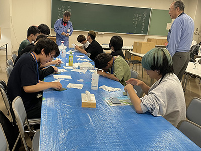 ひびき高等学校で仕事体験＆説明会