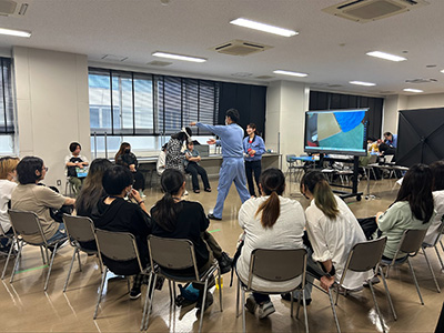 ひびき高等学校で仕事体験＆説明会