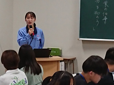 ひびき高等学校で仕事体験＆説明会