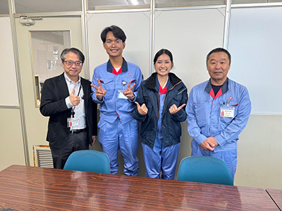 タイの学生が機工事業部で長期インターンシップに参加