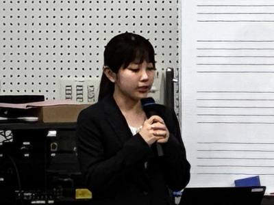 都城高専で卒業生の若手社員が出前授業