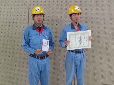 千葉事業部/AGC千葉工場　空気呼吸器装着競技会で準優勝